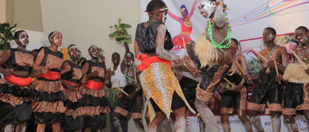 Students performing traditional gisu dance during MDD festivals