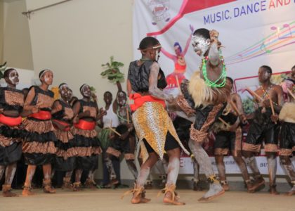 Students performing traditional gisu dance during MDD festivals